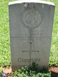 Dar Es Salaam War Cemetery - Daws, G E